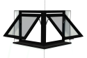 sh_Janela PVC 1 Folha Maxiar de Canto Ext